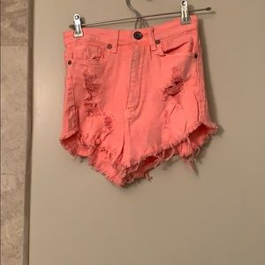 High waisted shorts